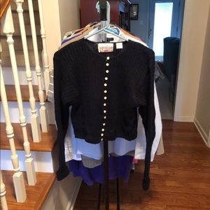 Carolina Colours Button Up sweater in navy size L